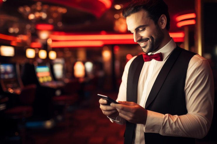 Interface permainan Push Gaming di aplikasi mobile coop4d dengan kontrol taruhan dan layar putar
